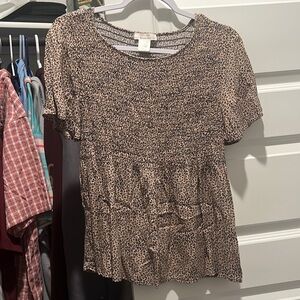 cheetah blouse